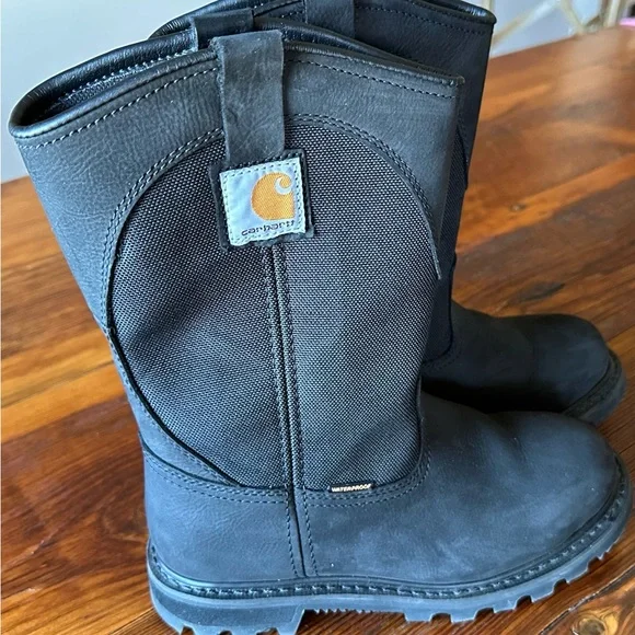 Women’s Black Carhartt 10” Wellington Work Boots - Picture 3 of 10